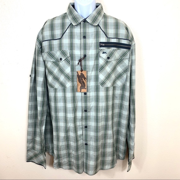 Atiziano Other - Atiziano Men’s Casual shirt Plaid long sleeve 4X